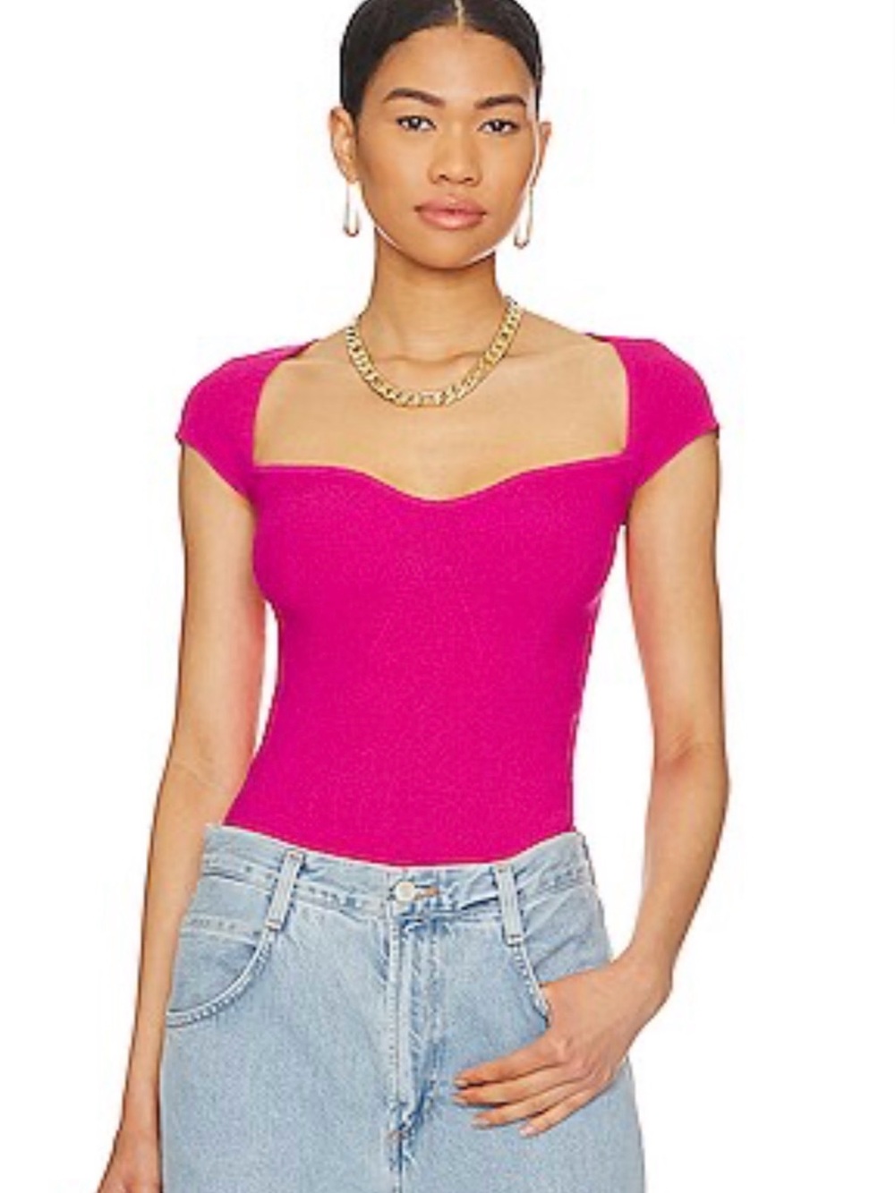 SUPERDOWN Rachelle Knit Top in Pink